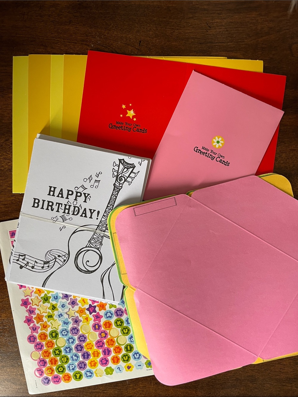 DIY birthday card art set! Make 14 cards!